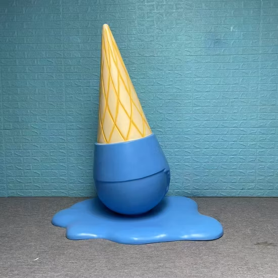 인기 있는 유리 섬유 아이스크림 콘 수지 동상, 매장용 아이스크림