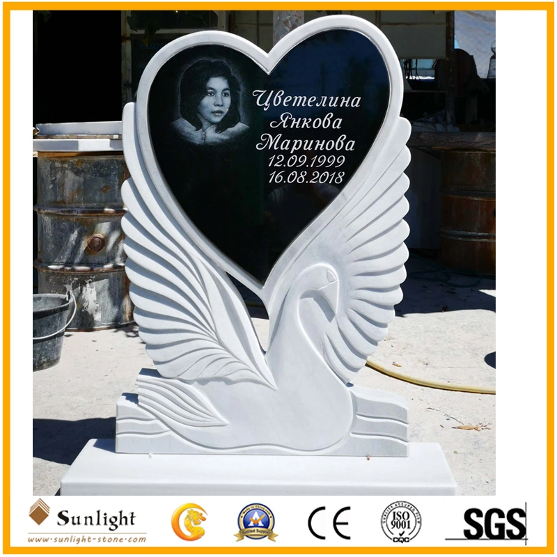 White Marble Tombstone Factory Direct Supply Luxury Tombstone