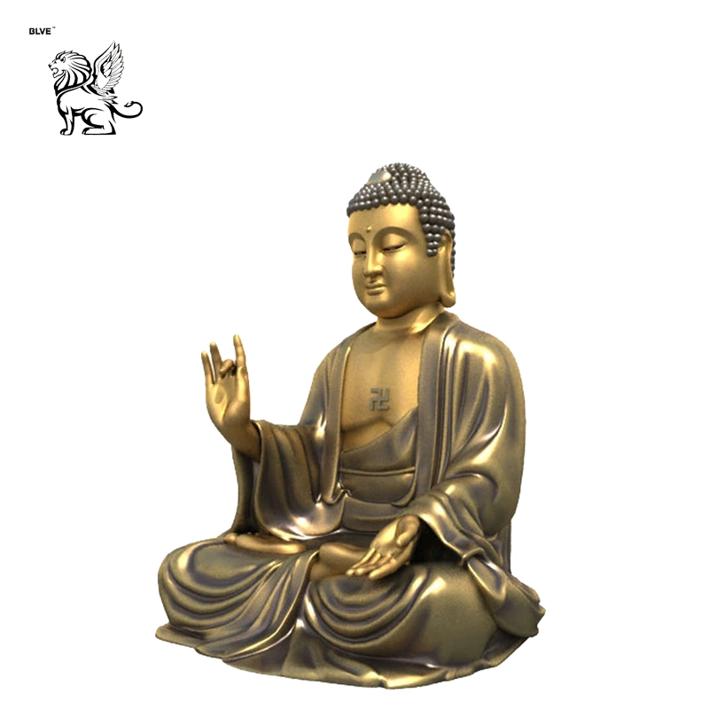 Buddhism Small Size Gold-Plated Bronze Shakyamuni Buddha Statues Sculpture Bsd-02