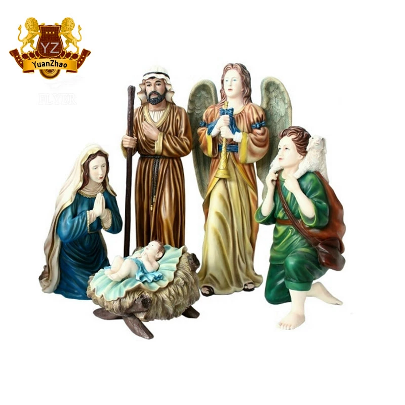 Life Size Resin Christianity Holy Family Religious Set Fiberglass Polyresin Statue