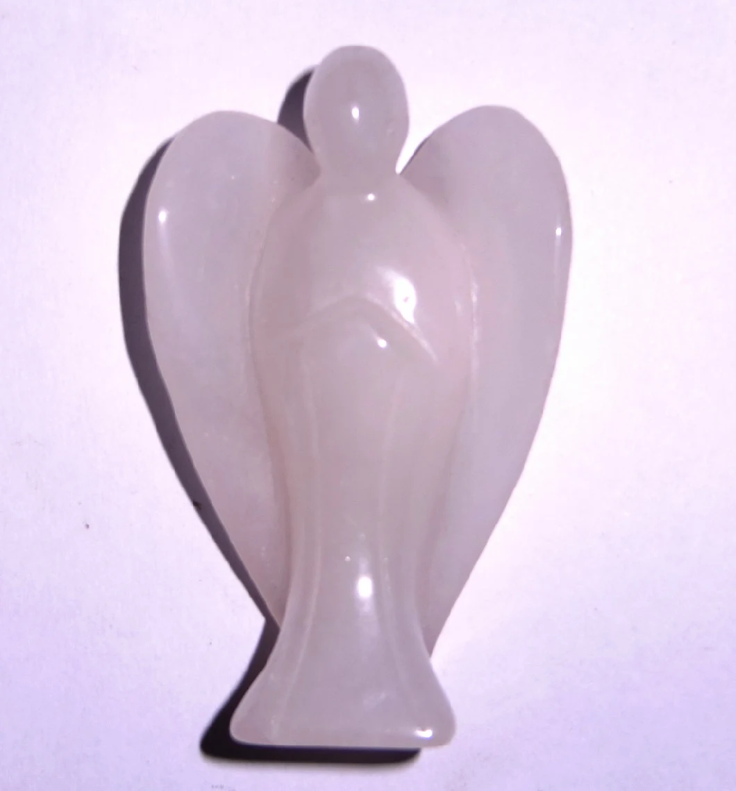 Semi Precious Stone Crsytal Gemstone Angel Carving Charming Statue