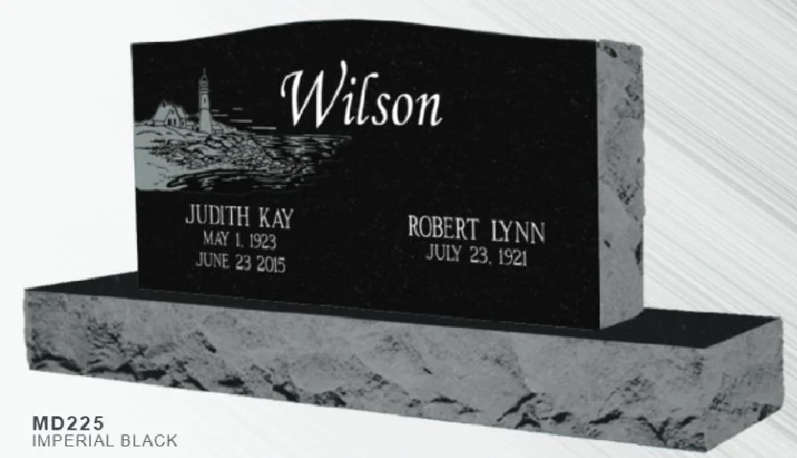 Natural Bahama Blue Granite Headstones Monuments Funeral Marble Slab Tombstone