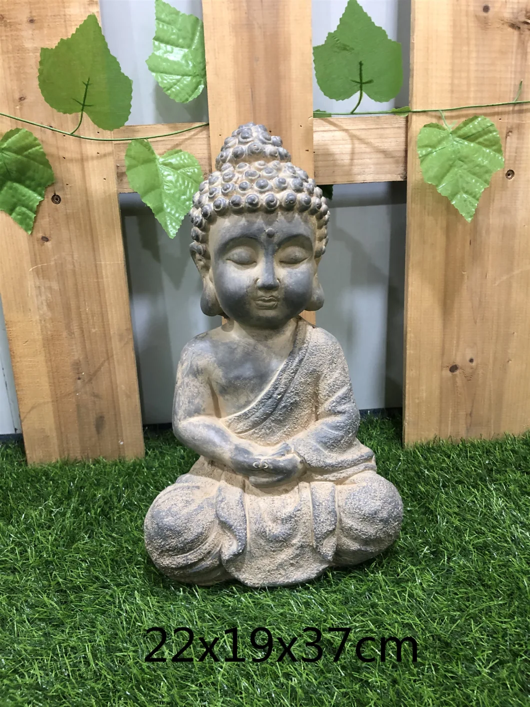 Decorative Resin Black Meditation Buddha Sitting Sculpture