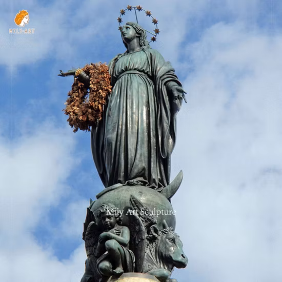 고품질 공장 도매 검은 철 매트 금속 조각 예술 장식품 인형 공예품