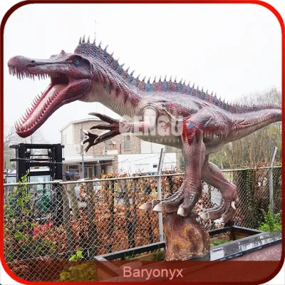 유원지 대형 유리 섬유 공룡 동상