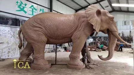 공장 직접 판매 정원 대리석 돌 동물 코끼리 조각