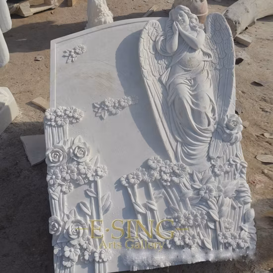 흰색 대리석 묘비, 공장 직접 공급, 고급 묘비